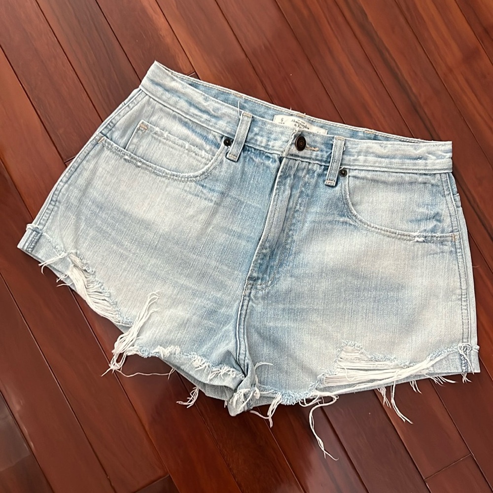 A&F denim shorts